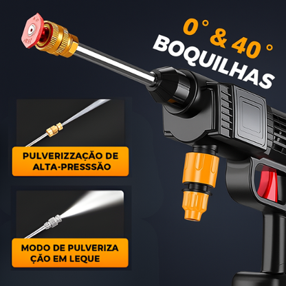 Limpador de pressão portátil sem fios 2025 - Limpeza multifuncional para carros/pátios/bicicletas, recarregável e de alta potência 🚗✨